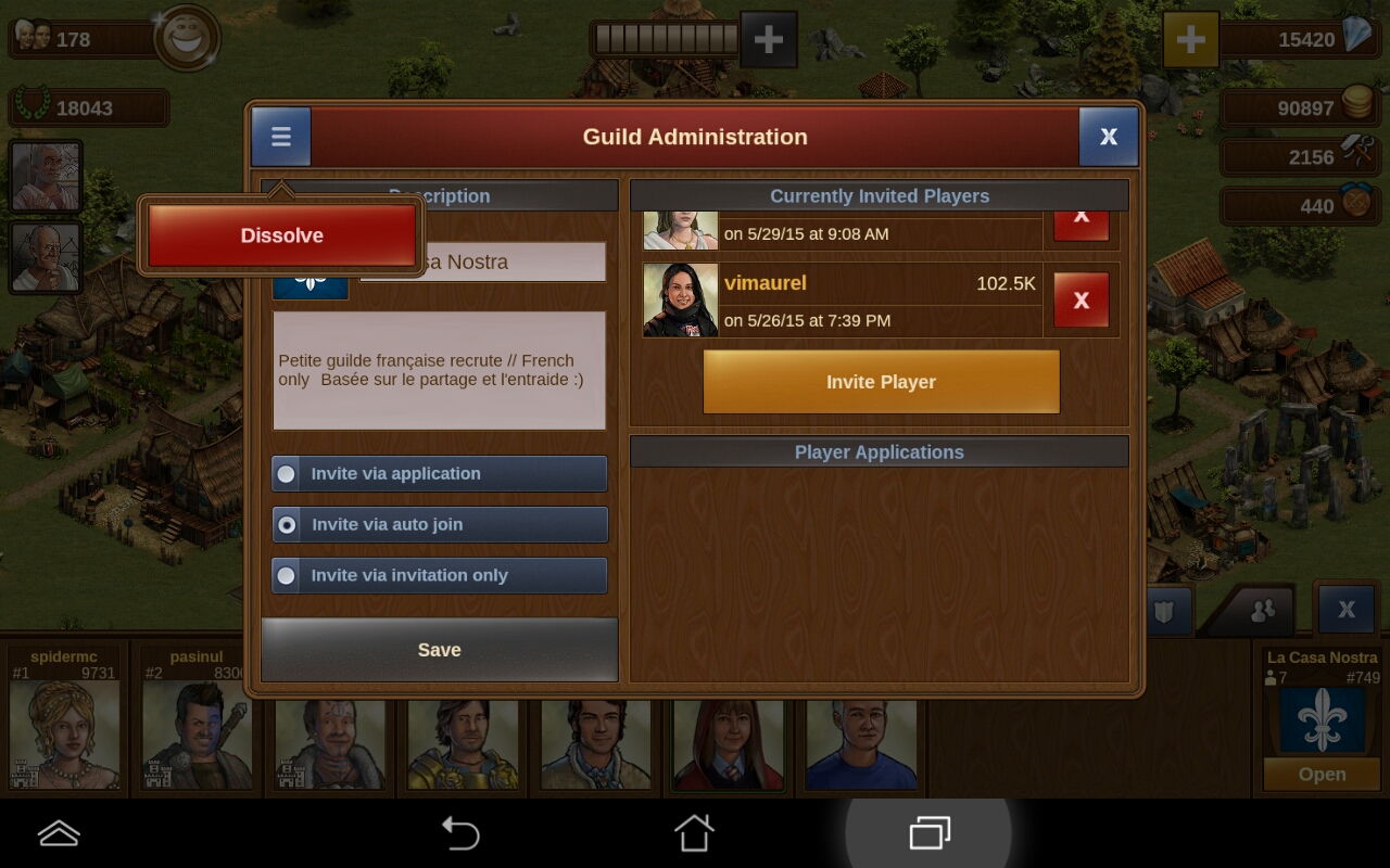 forge of empires what is the guild forum used for?